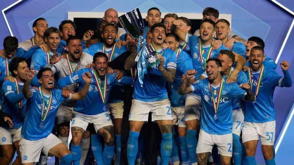 El Napoli arrasó al Bologna y se consagra campeón de la Supercopa de Italia