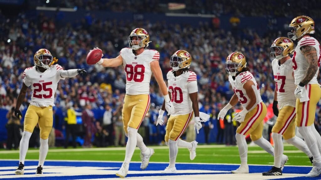 Los 49ers arrasan a los Colts en el MNF gracias a las brillantes actuaciones de Purdy y McCaffrey