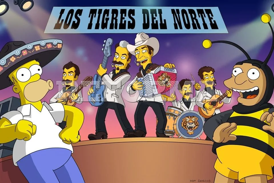 Los Tigres del Norte llegan al universo de ‘Los Simpson’