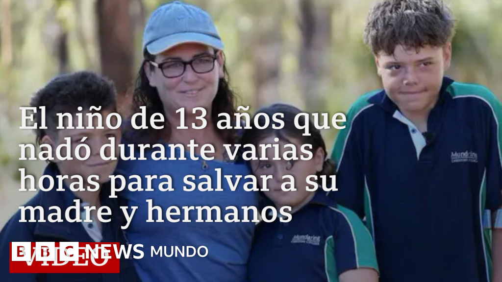 La conversación con el adolescente de 13 años que nadó durante cuatro horas para rescatar a su madre y a sus hermanos.