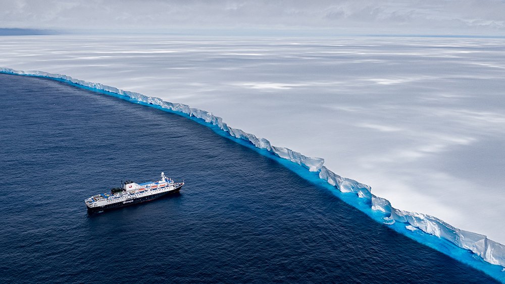 Gráficos que ilustran la desaparición del iceberg más conocido del planeta