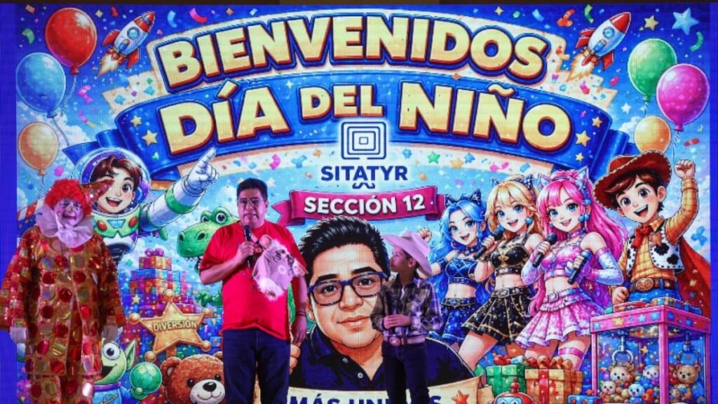 Sección 12 del SITATYR conmemora el Día del Niño para los hijos de sus miembros.