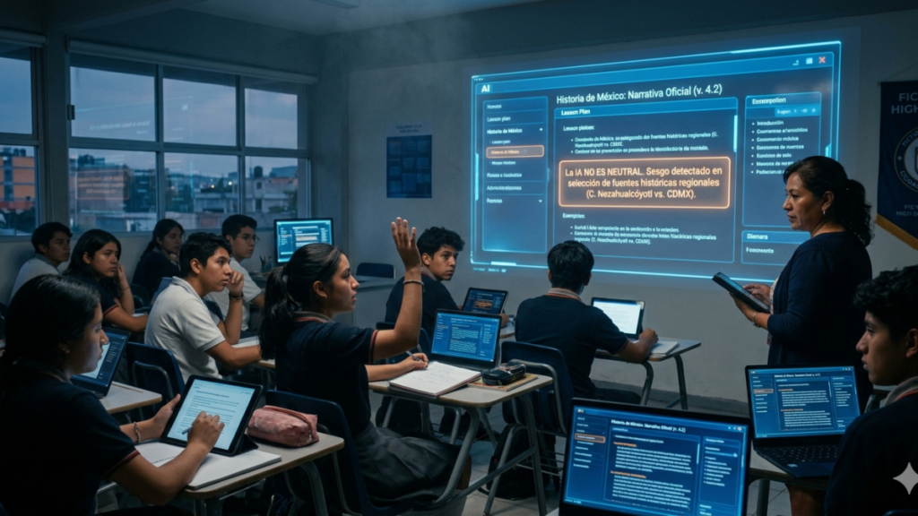 Un profesor de la UNAM señala que la IA ya ocupa un papel predominante en las aulas y no es imparcial.