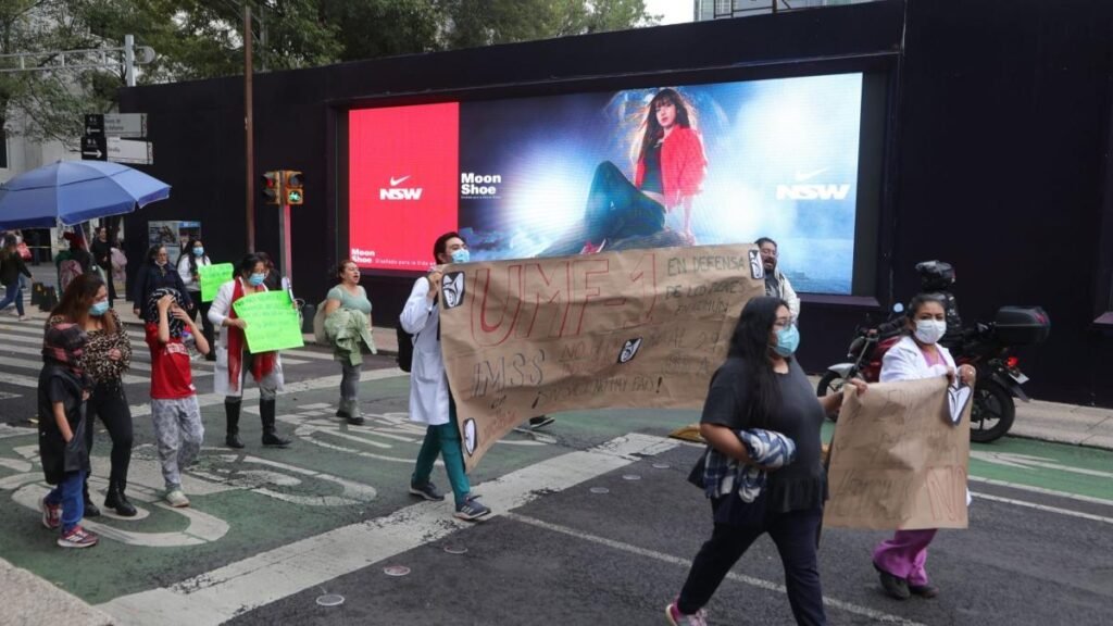 Disidentes del sindicato del IMSS son señalados por bloqueos en CDMX y Edomex
