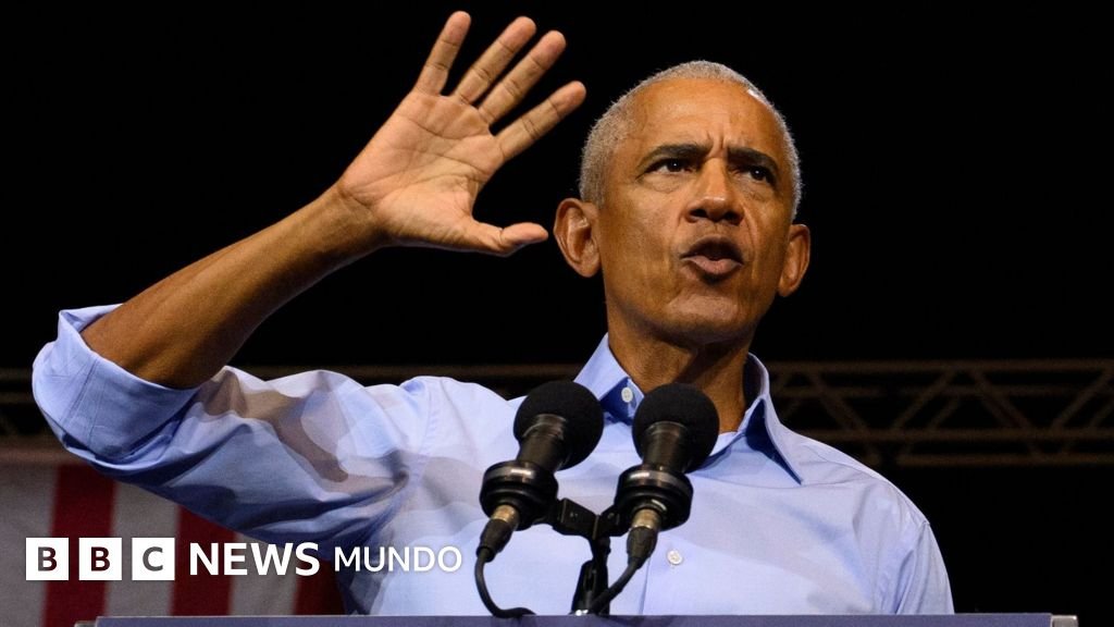 "Última llamada para detenerlo": Obama critica a Trump en su campaña por los demócratas
